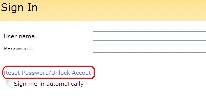 Самостоятельное управление паролями SharePoint