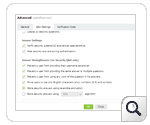 Settings configuration