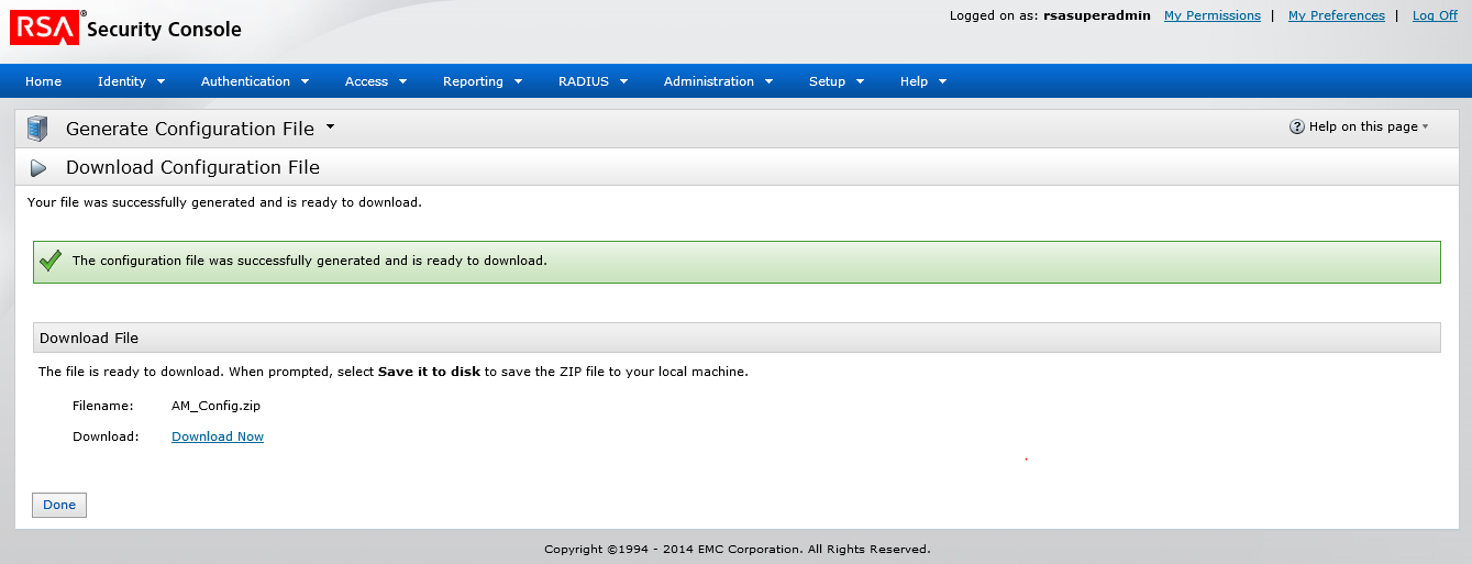 ADSelfService Plus Download Configuration