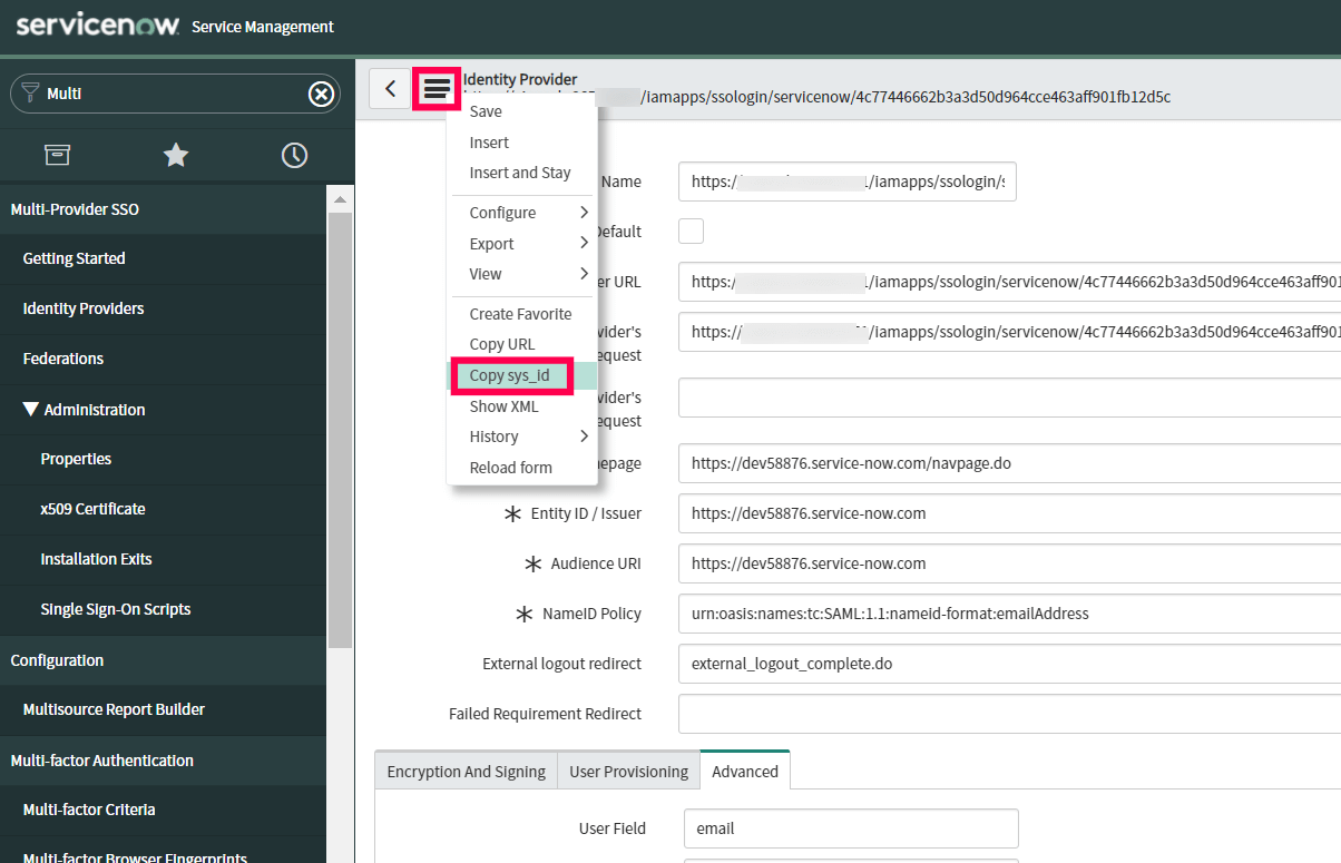 servicenow-self-service-connection