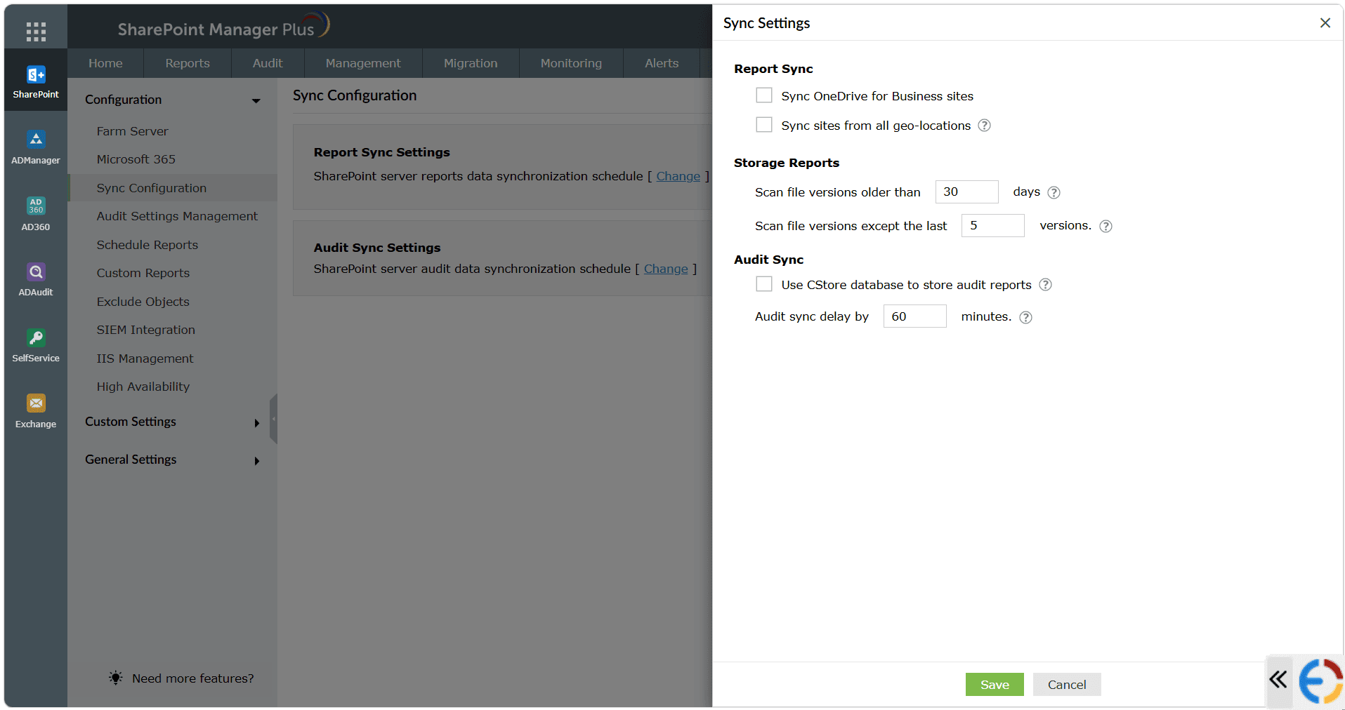 Sync Configuration