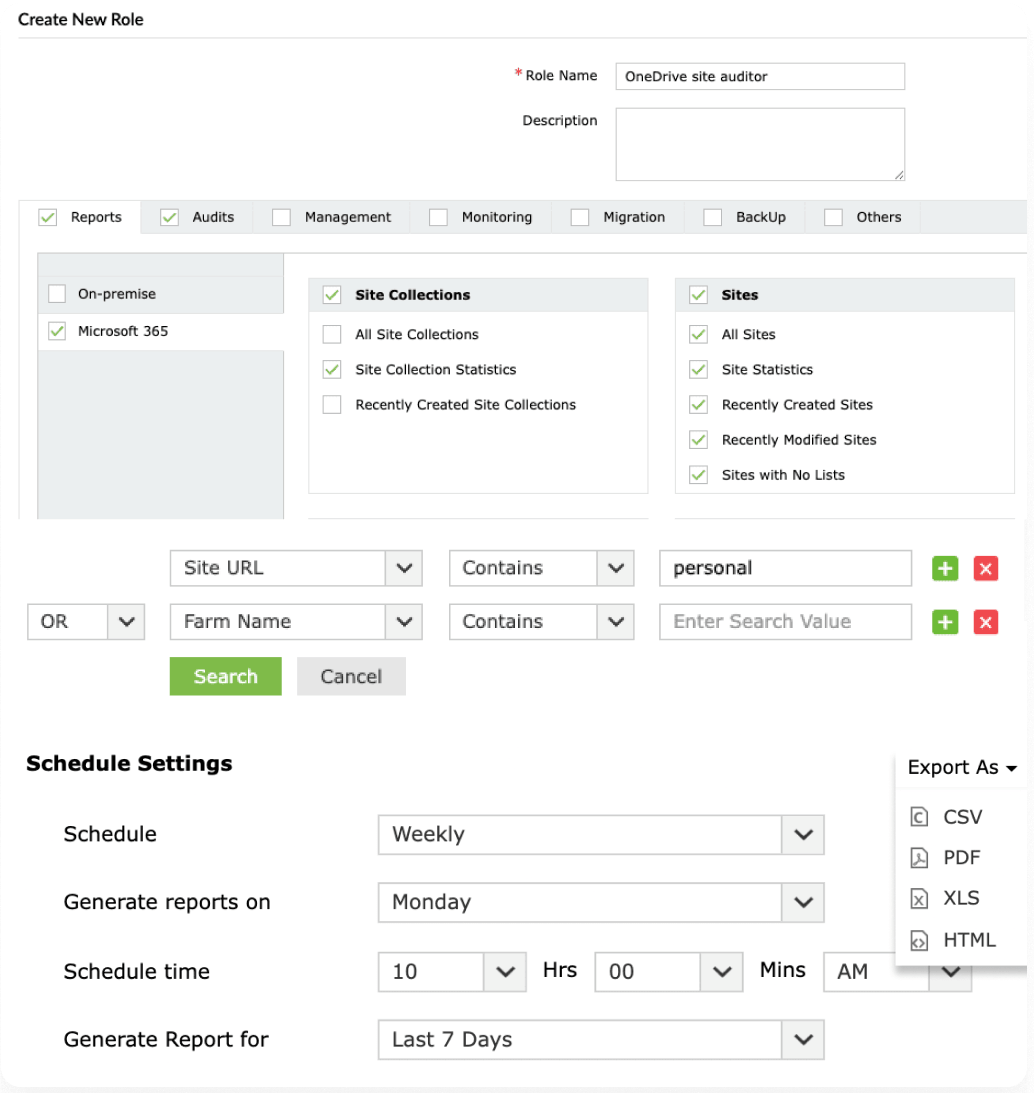 OneDrive site insights