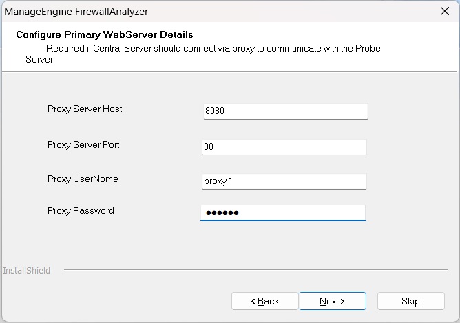 Firewall Analyzer installation and uninstallation: Central