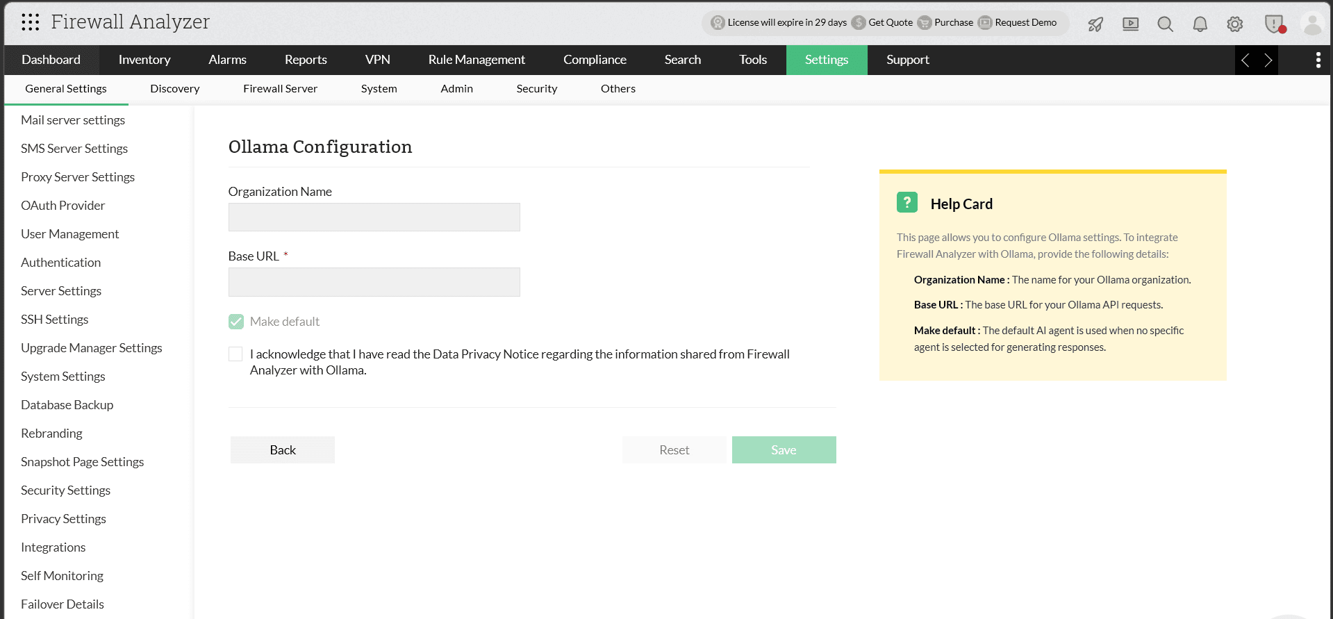 Ollama-Firewall Analyzer Integration
