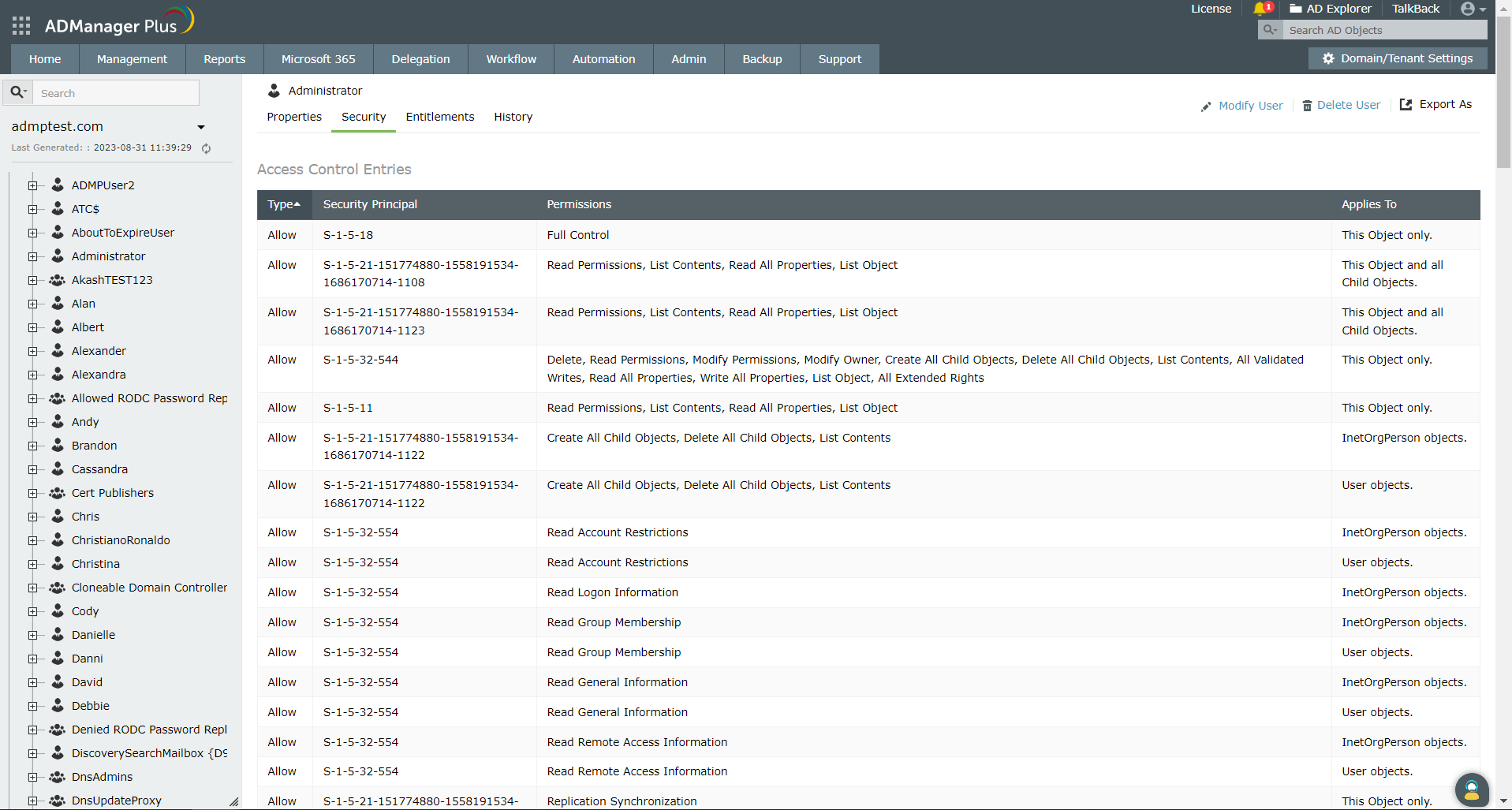ACE Windows Active Directory / Recherche basée sur les autorisations ...
