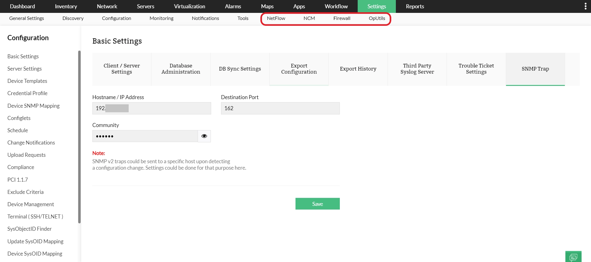 Unified Network Monitoring - ManageEngine OpManager Nexus
