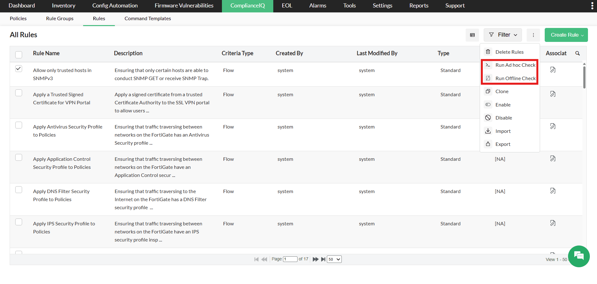 Ad Hoc and Offline Checks in ComplianceIQ