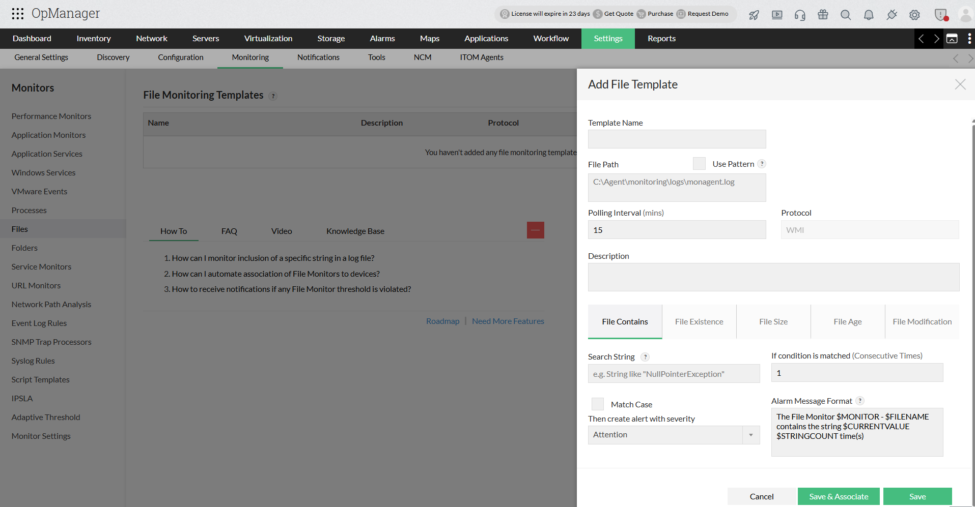 Log File Monitoring