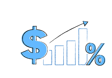 219% ROI growth chart illustration