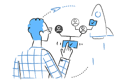 Easy deployment and user management illustration