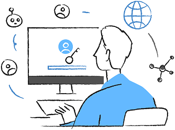 Secure remote access illustration