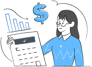 Transparent pricing illustration
