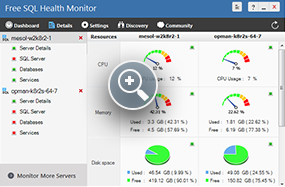 Monitor Gratuito de Saúde SQL - ManageEngine Free Tools