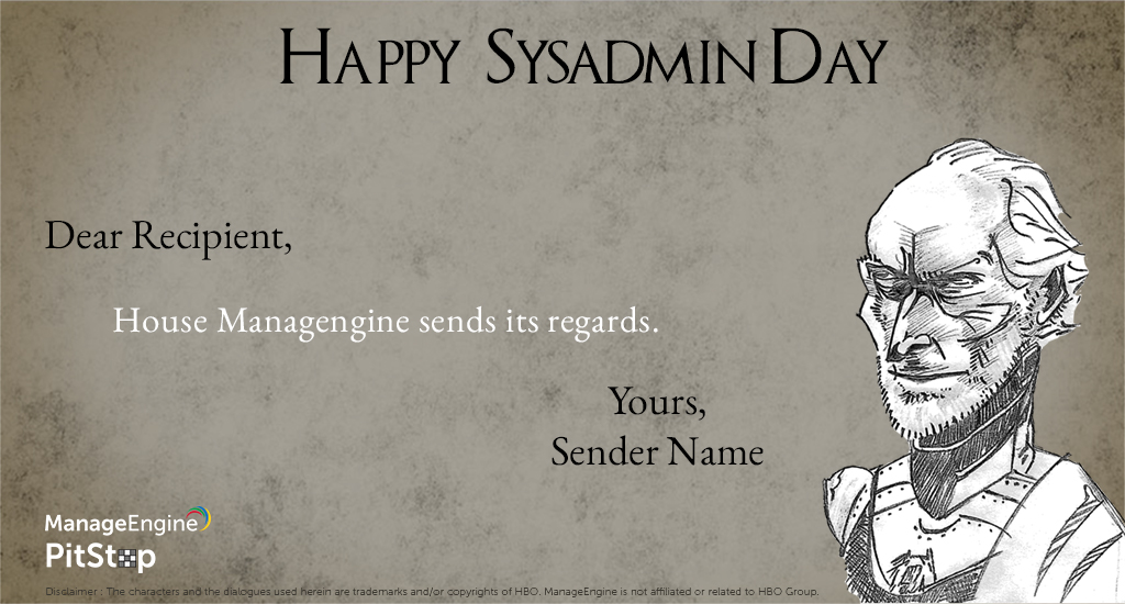 SysAdmin Day E-Cards