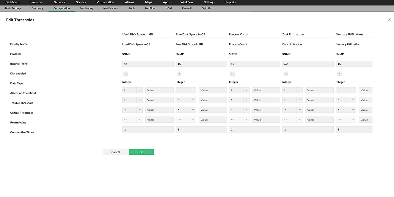 Memory Monitoring - ManageEngine OpManager