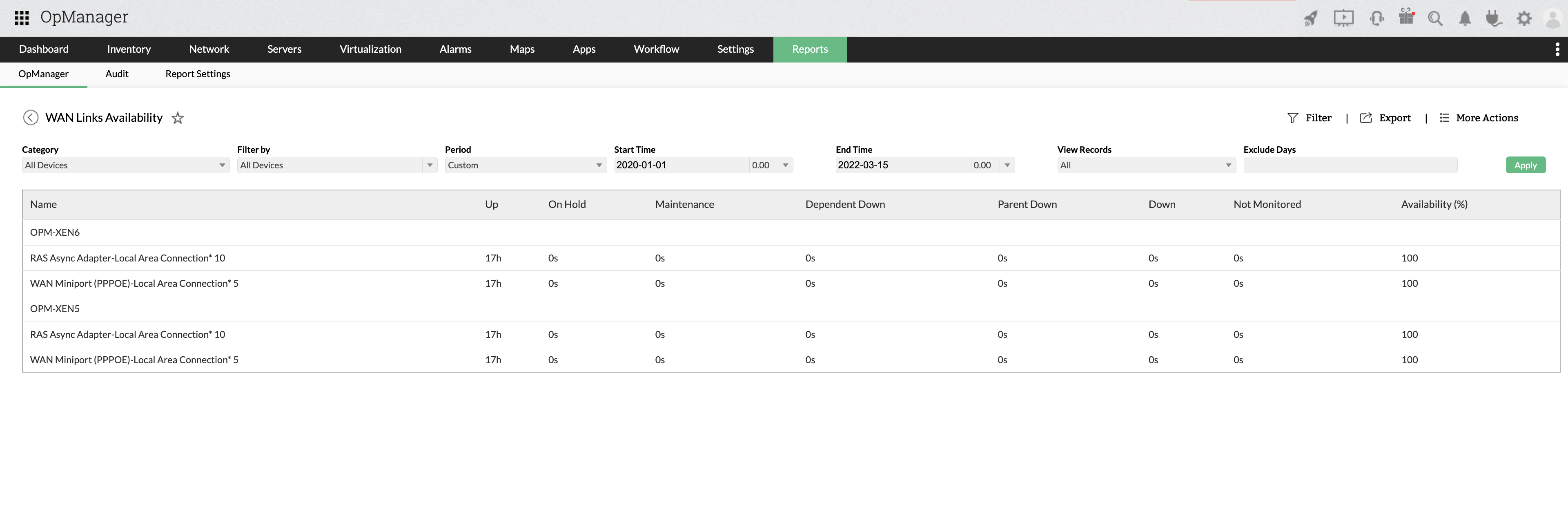 Data Center Networking Solutions - ManageEngine OpManager