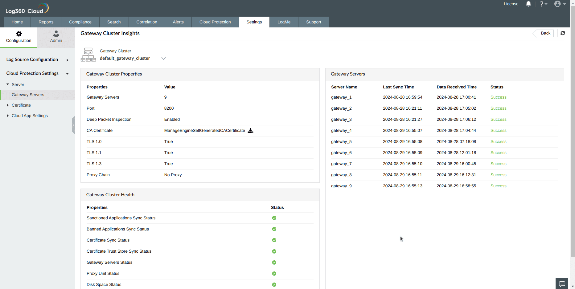 Configuring Gateway Server