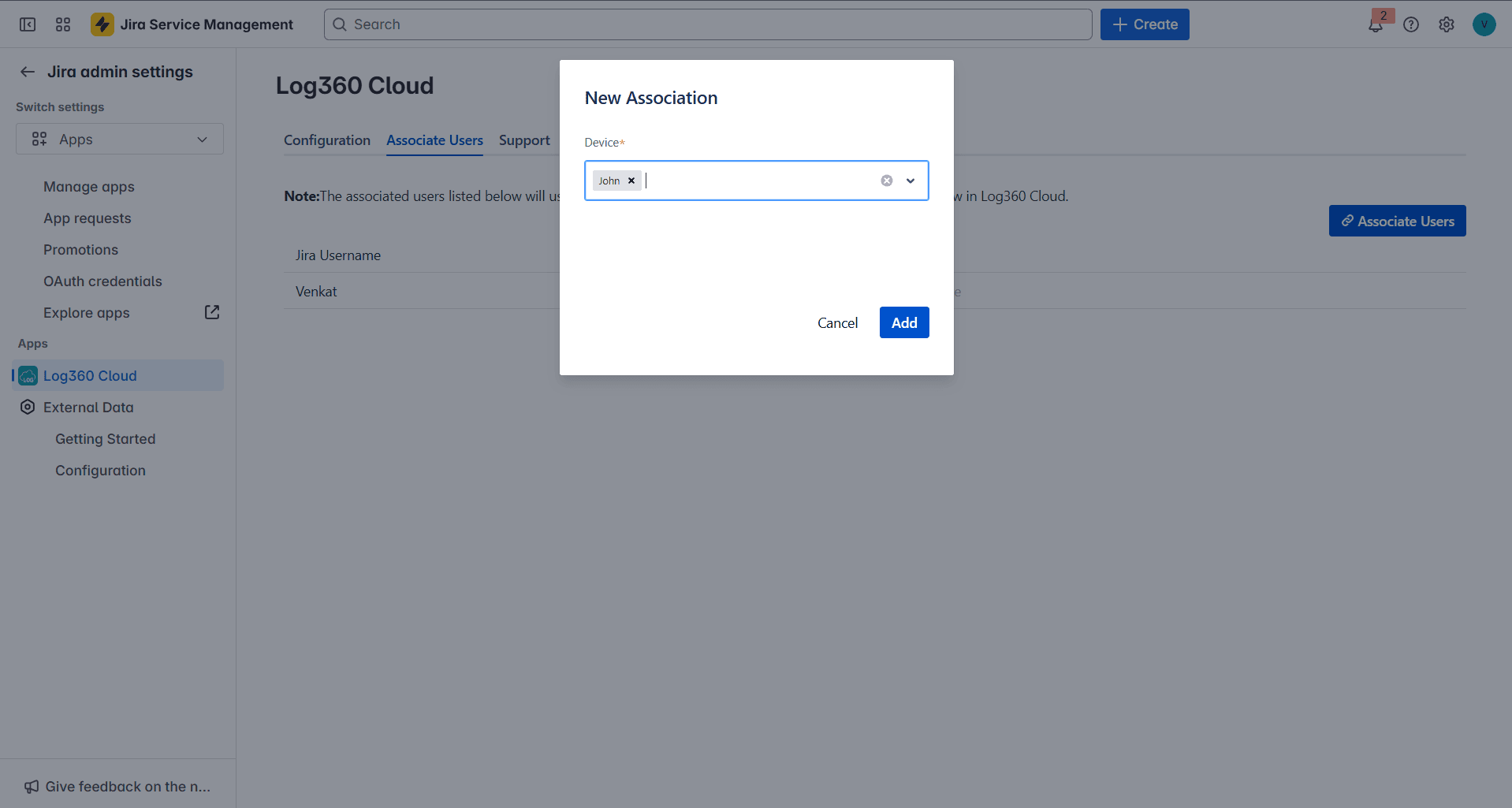 Jira Service Desk On-Demand Integration