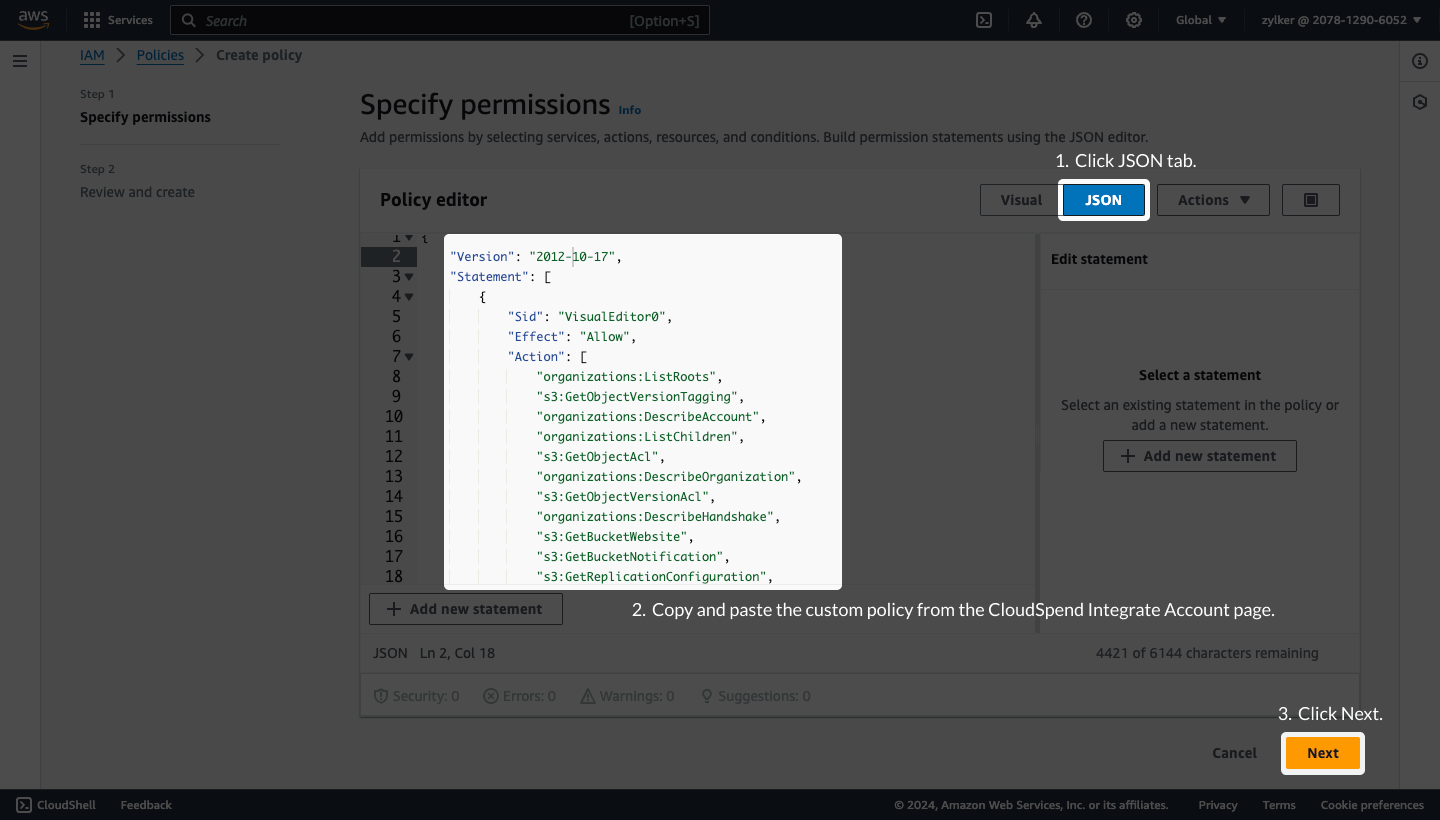 choose-json JSON tab