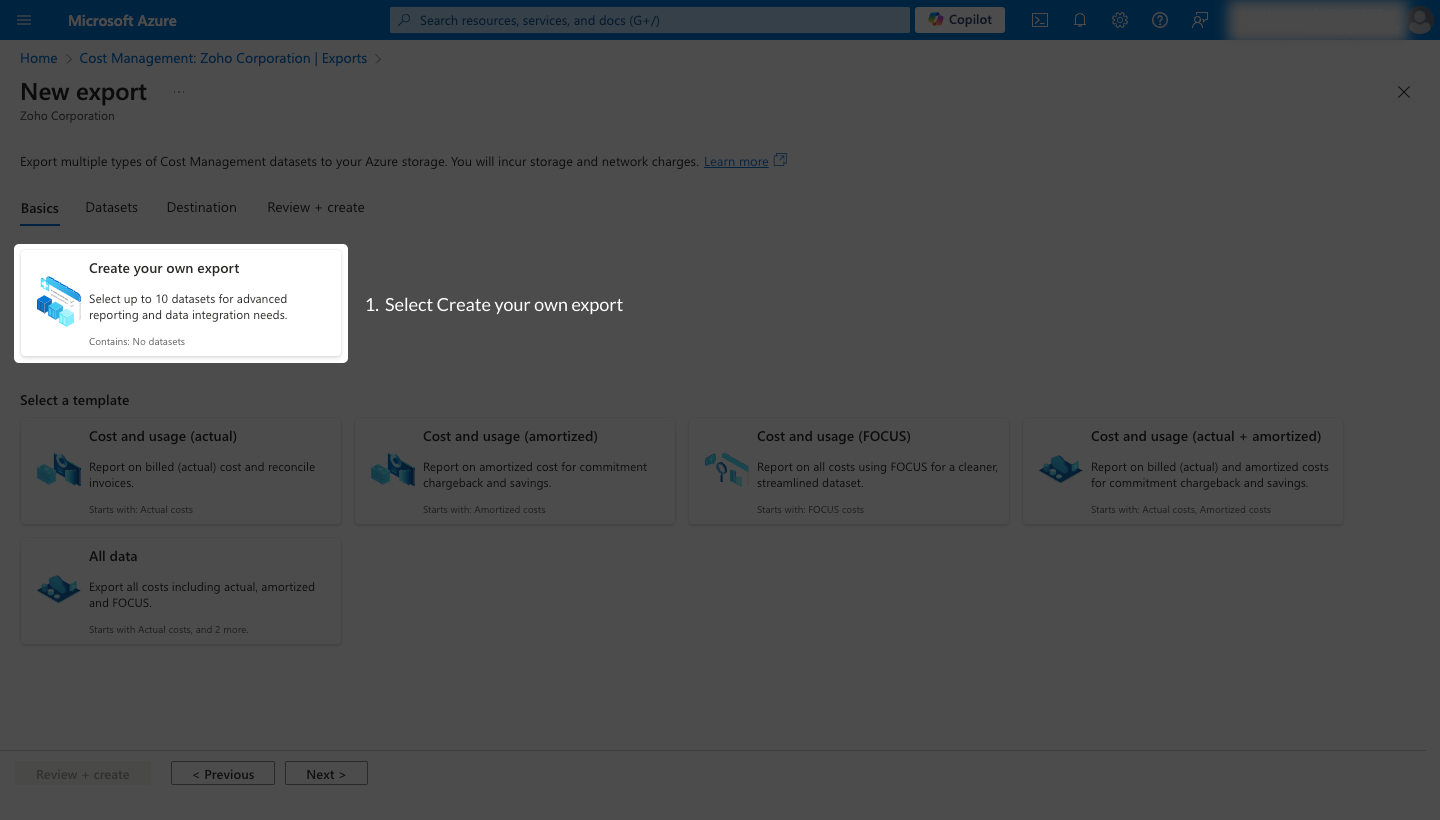 create-own-export Select your Own Export