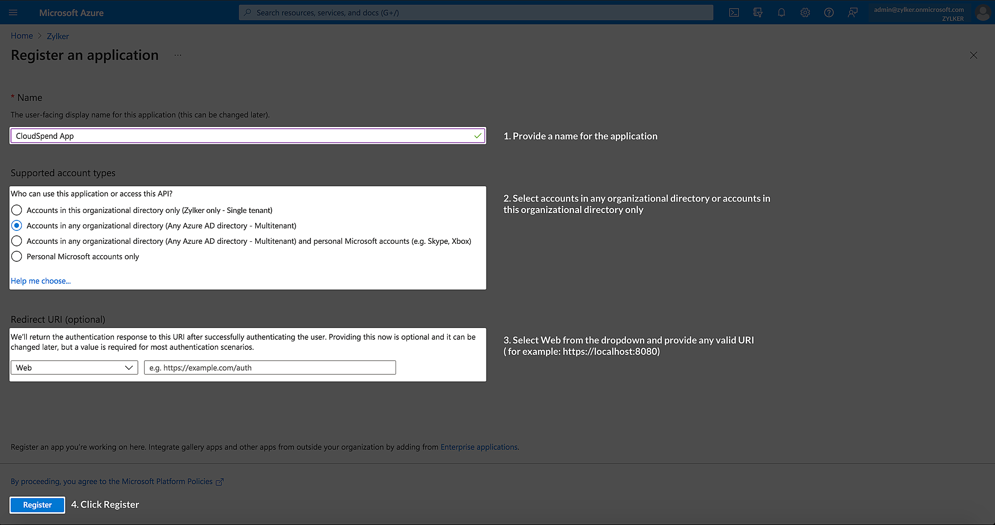 register-application3 register the application