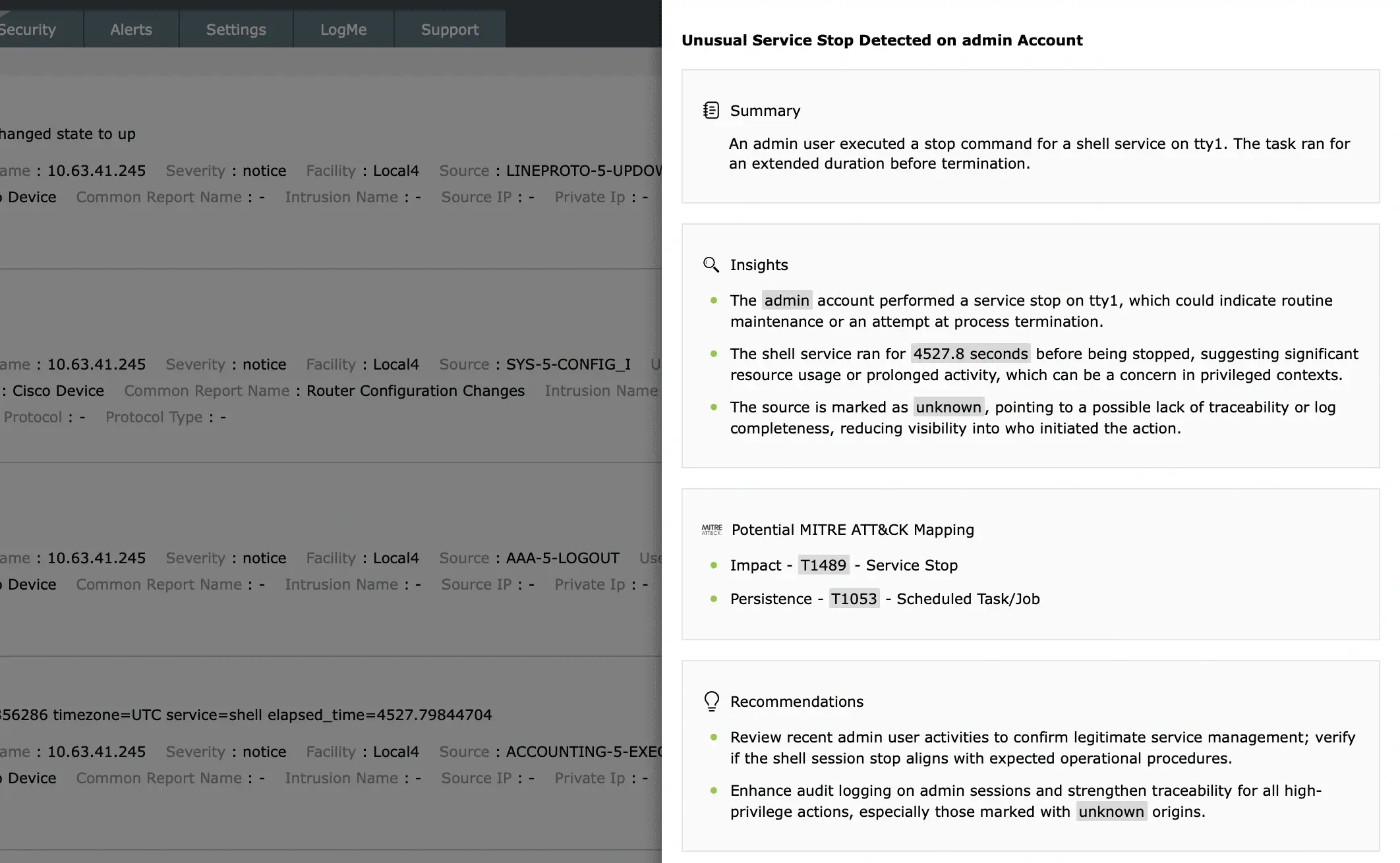 Automated incident management and forensics