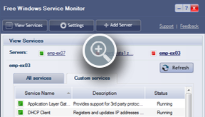 Custom Windows Service Monitor - ManageEngine Free Tools