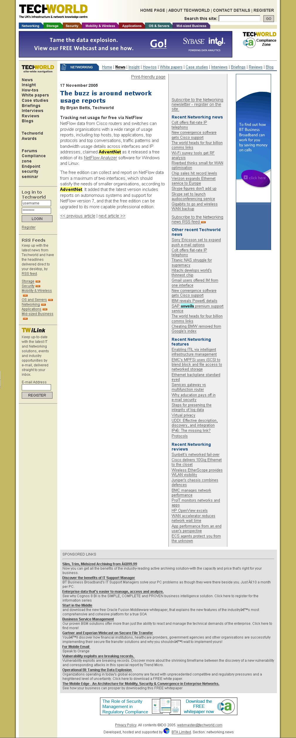 The buzz is around network usage reports