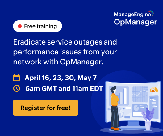 Free training - ManageEngine OpManager