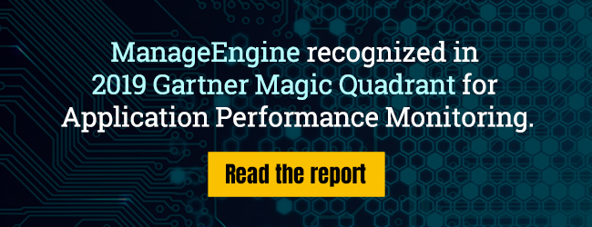 ManageEngine in the 2019 Gartner Magic Quadrant for APM