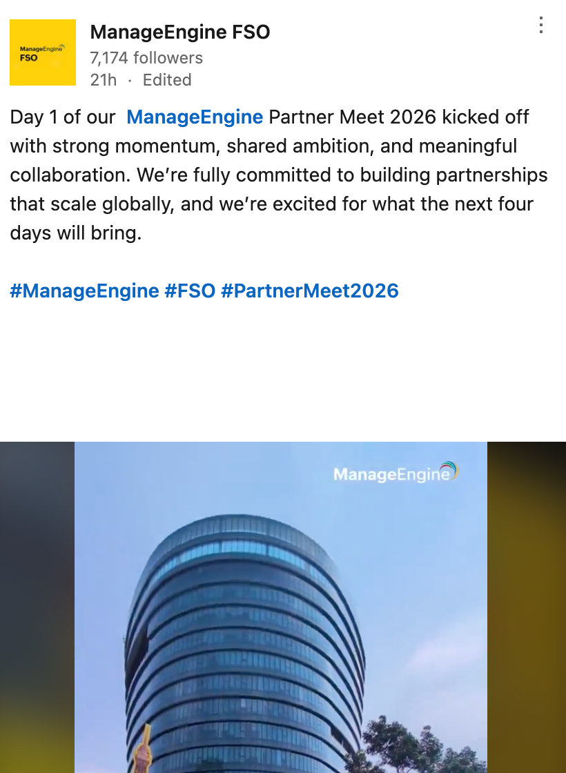 ManageEngine ITOM - LinkedIn