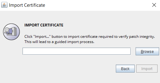 import certificate
