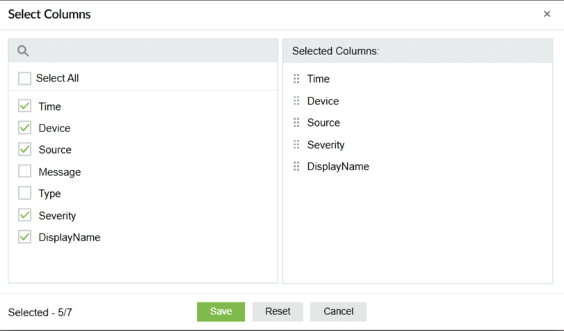 Report export and customization
