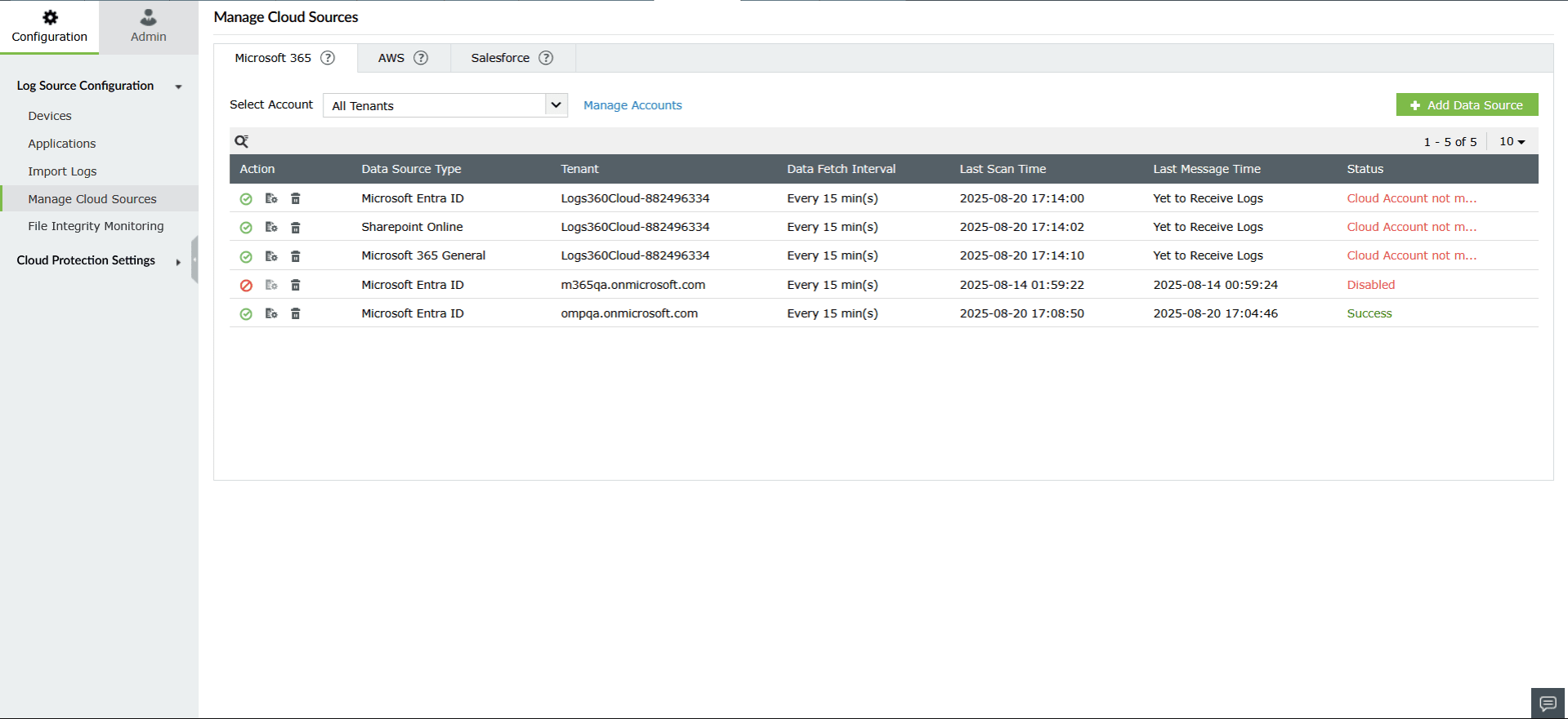 Configuring and managing