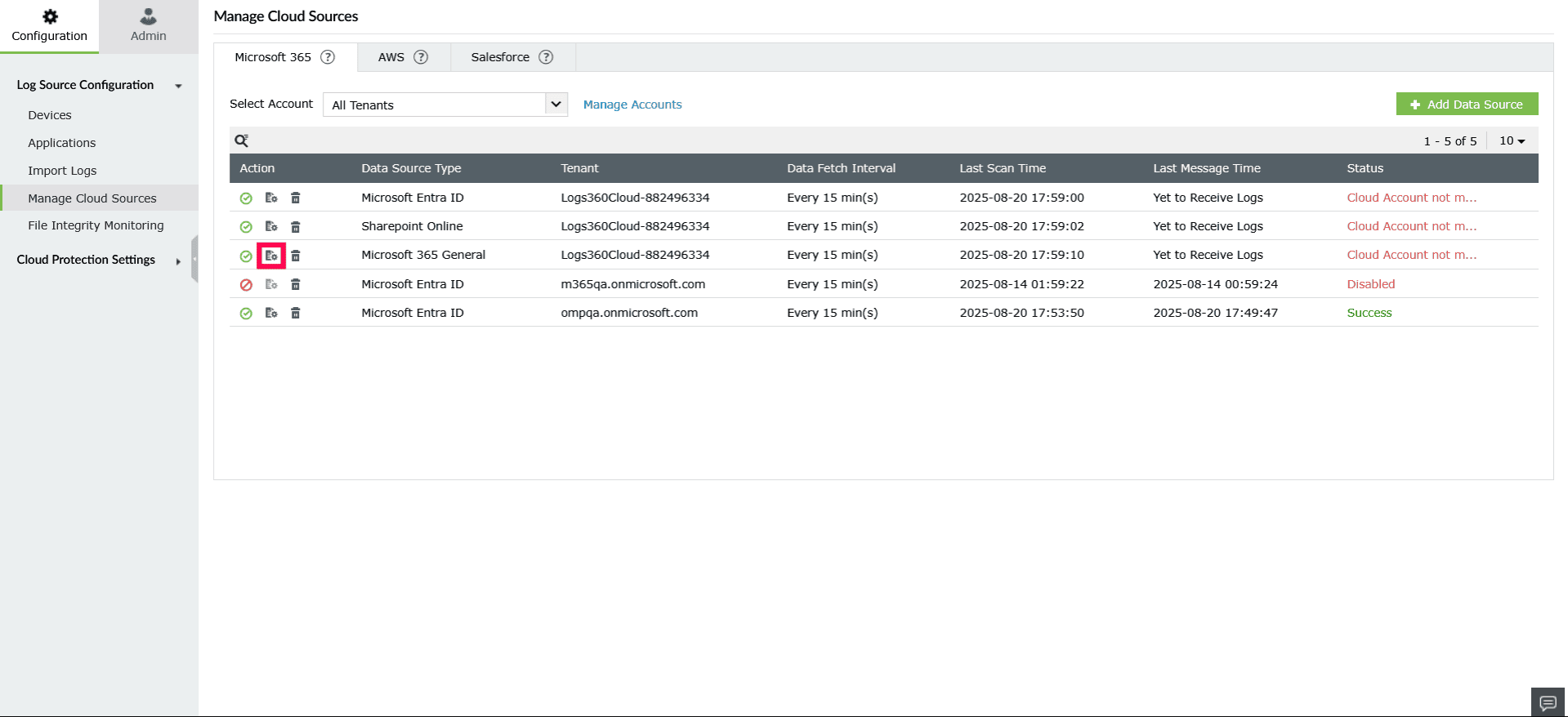 Configuring and managing