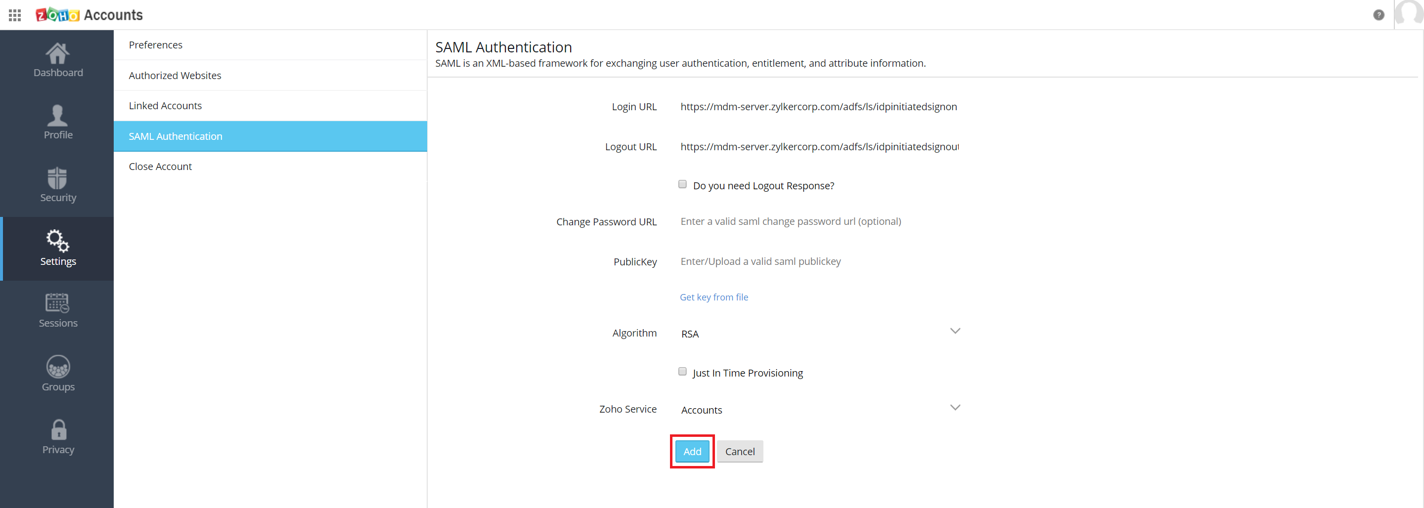 Microsoft Active Directory Integration Step 39