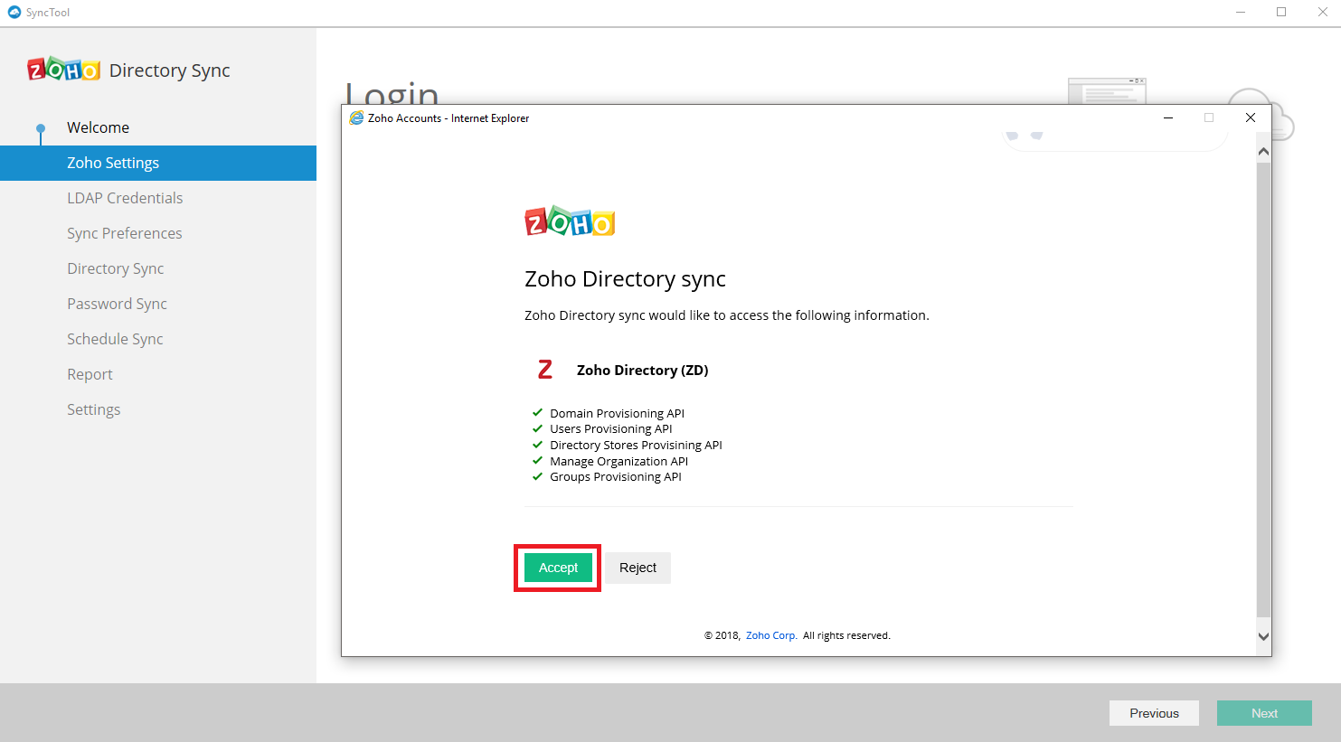 Microsoft Active Directory Integration Step 10