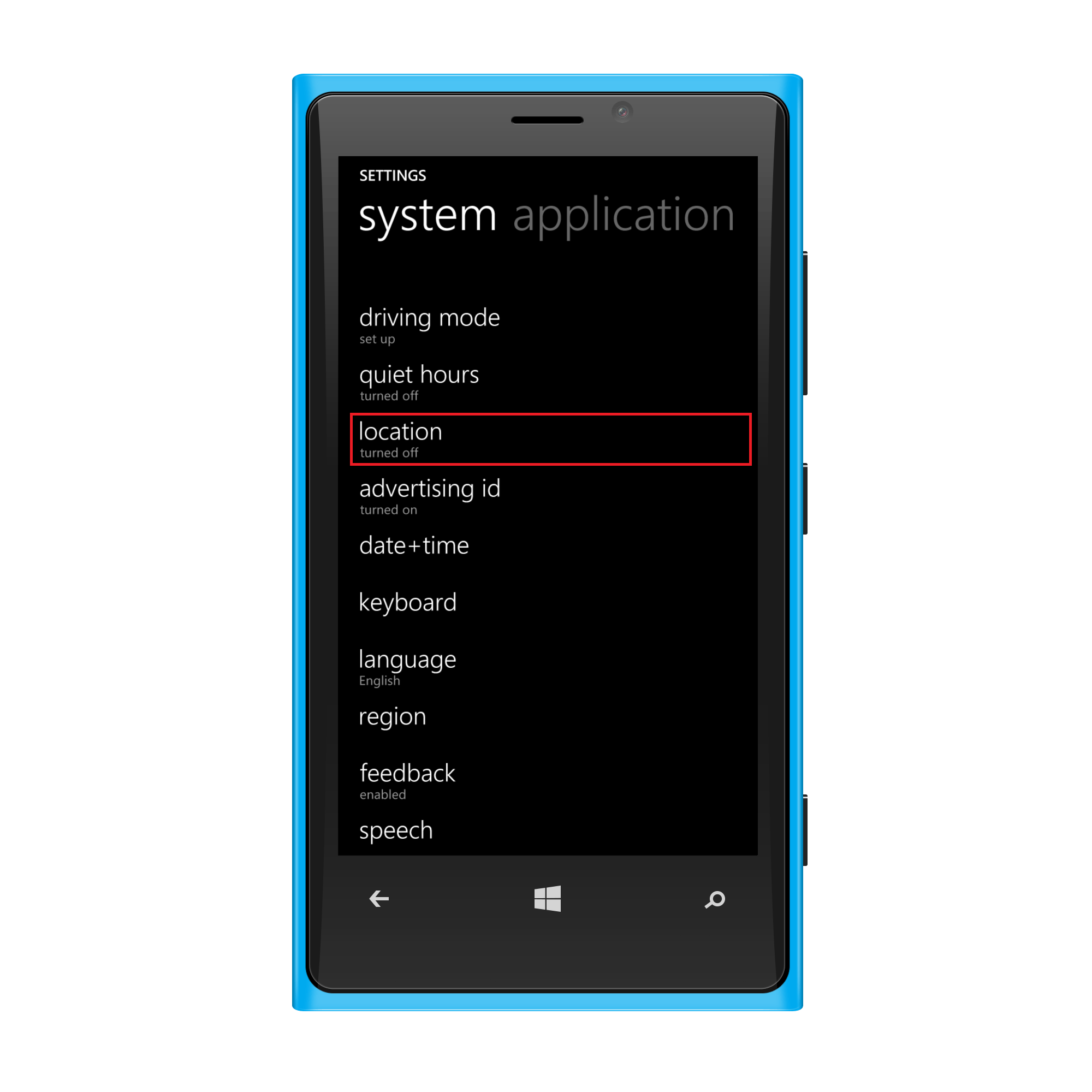 Selecting Location services for Geotracking Windows phone