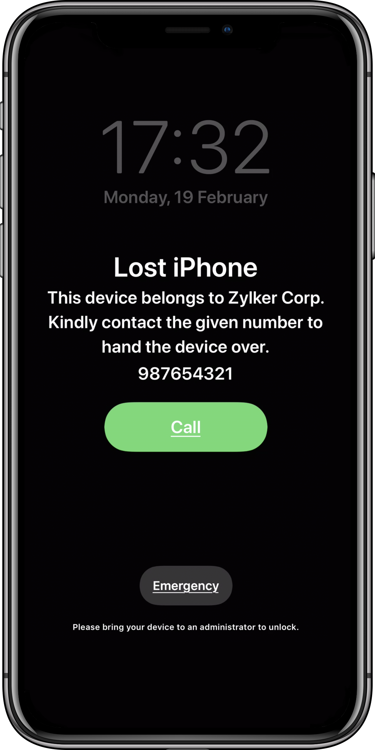 Lost Mode with iPhone/iPad device management software