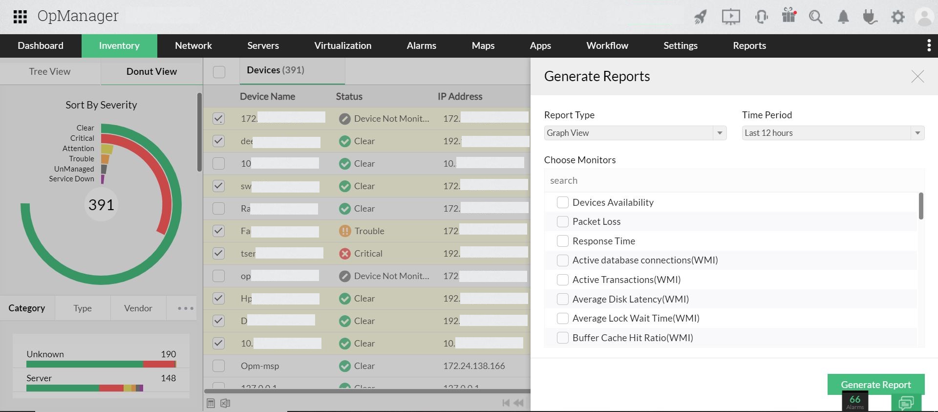 Report builder - ManageEngine OpManager Help