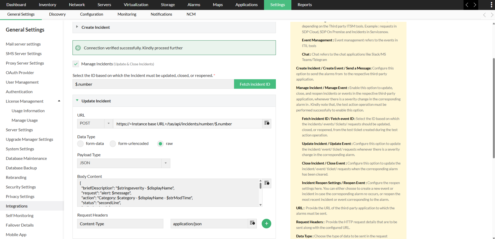 opmanager-topdesk-update-incident