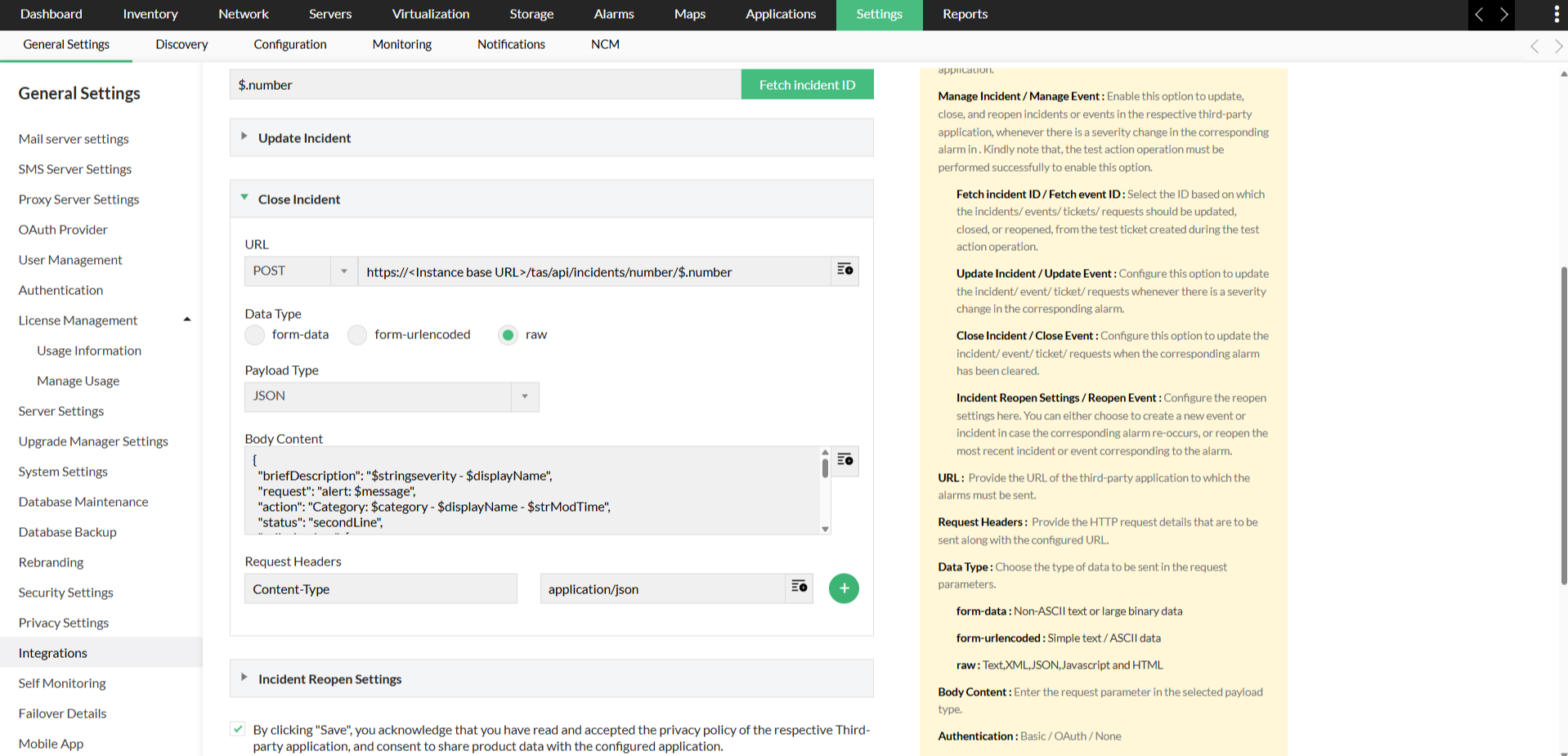opmanager-topdesk-close-incident