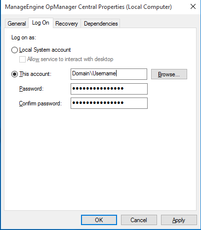 Resolve user login error for BCP commands: Logon Account