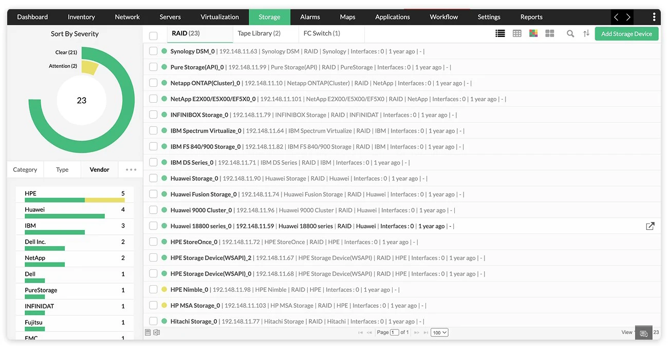 Data center 3D visualization