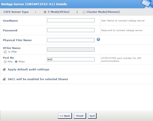 Automatic Configuration of Audit Policy and SACLs for NetApp Filers