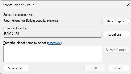 Selecting principal objects