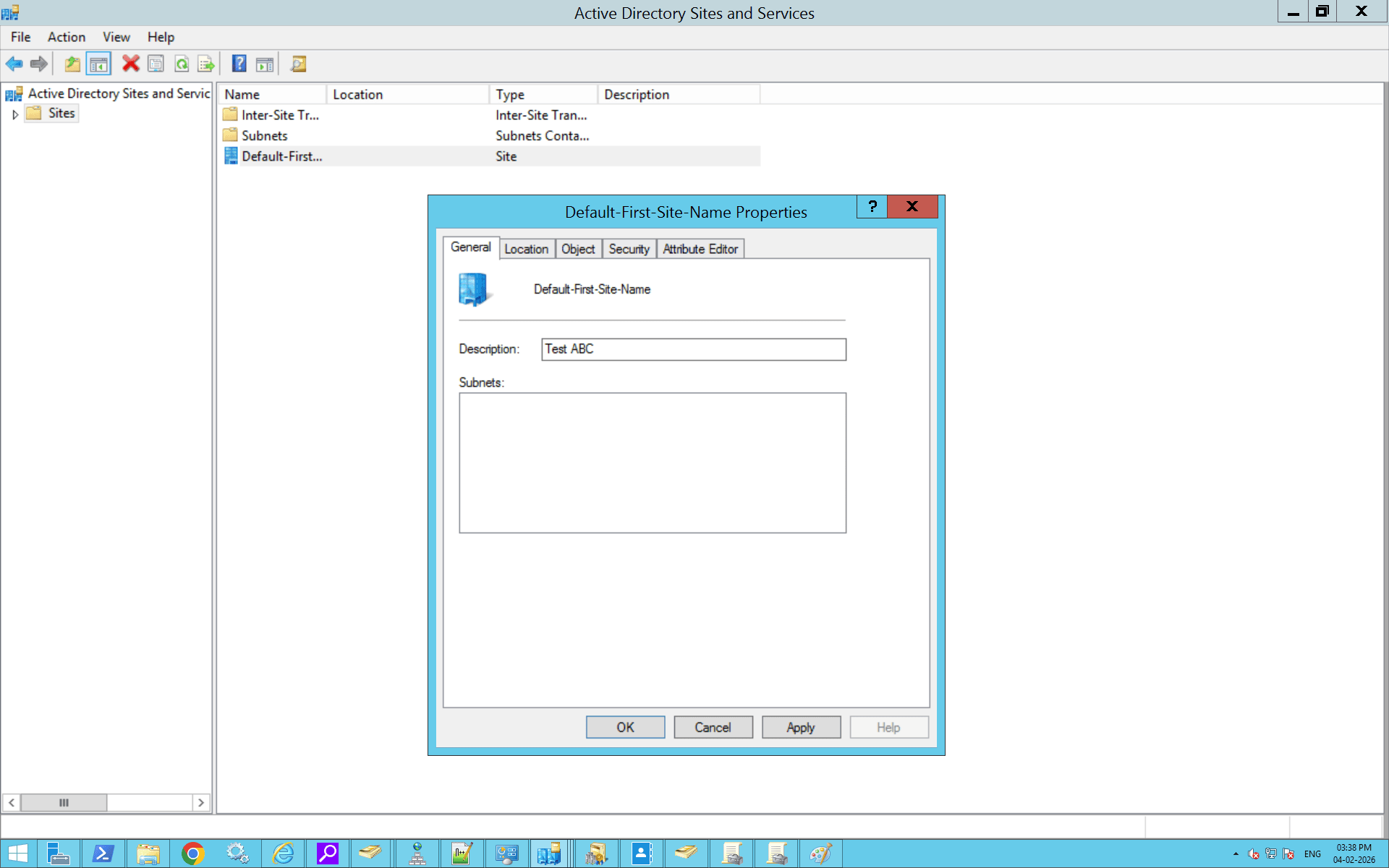 How to configure site properties in Active Directory Sites and Services.