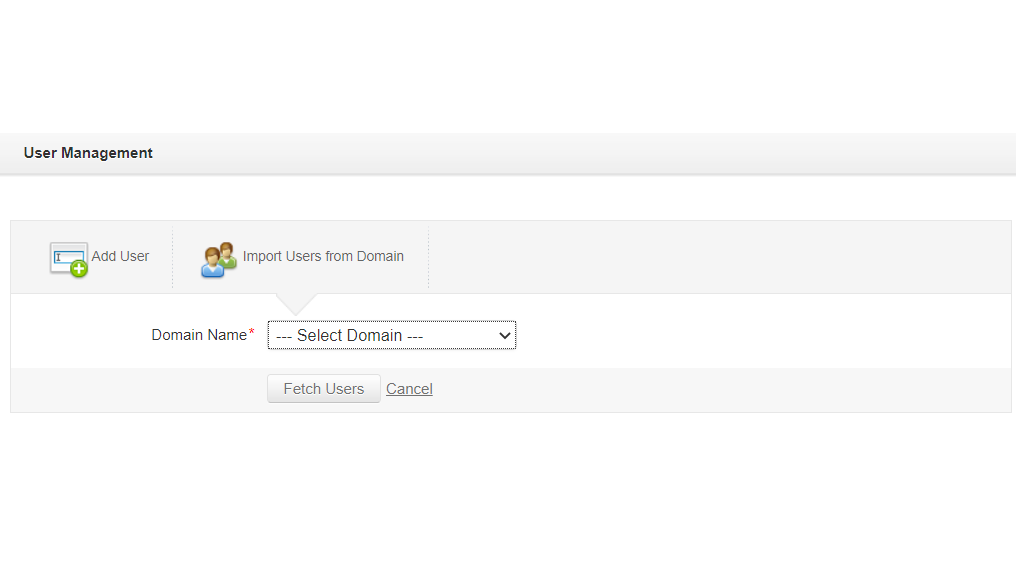 Import users - ManageEngine Application Manager
