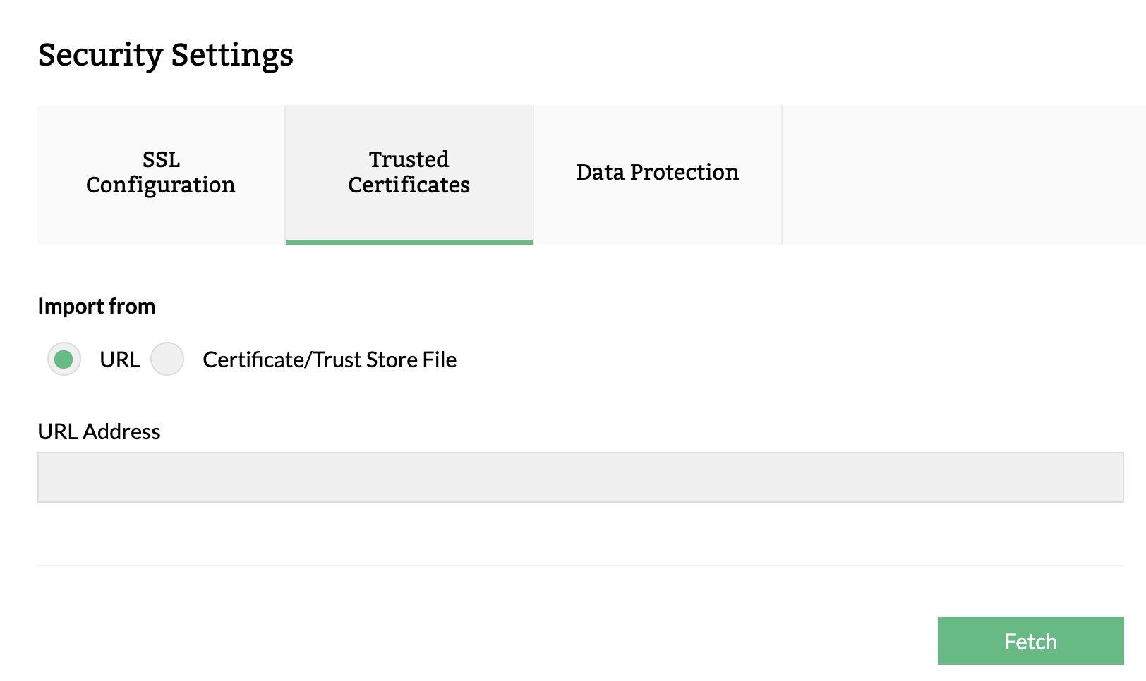 Trusted Certificates