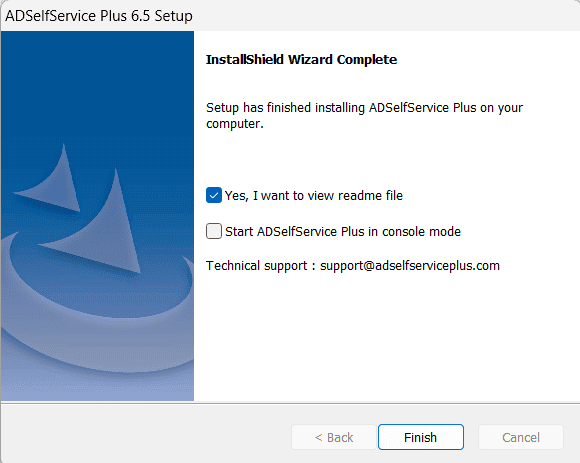 Steps to configure ADSelfService Plus to run as a Windows Service.